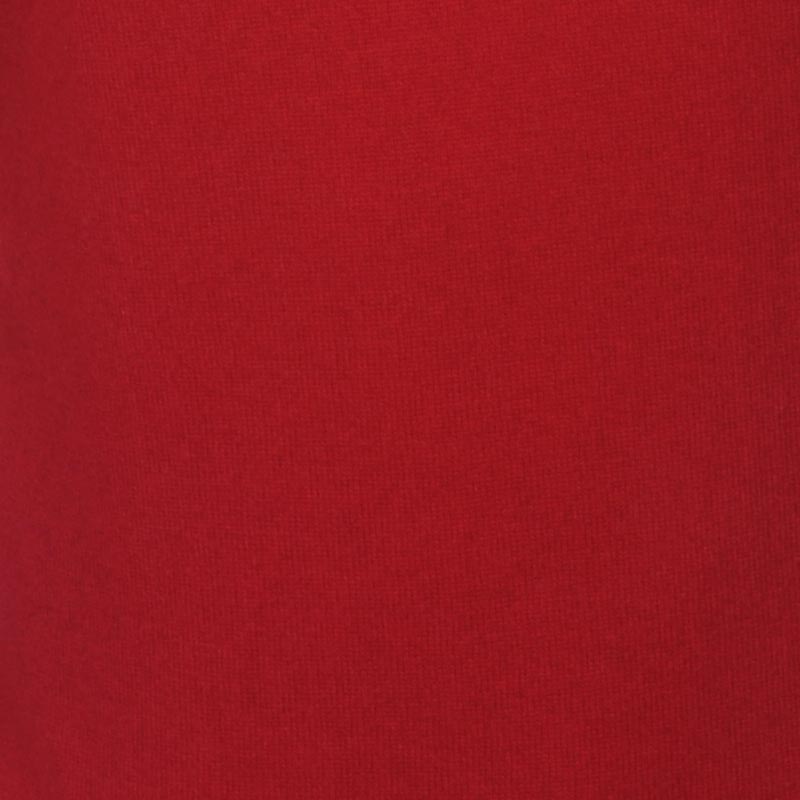 Cashmere ladies roll neck blanche blood red l