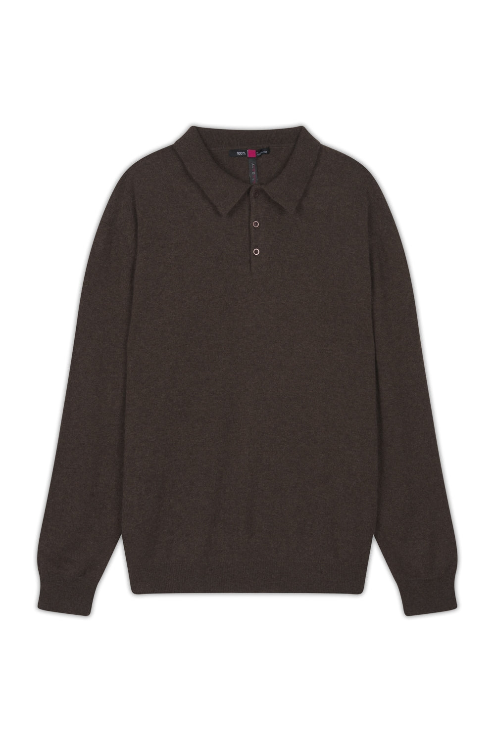 Alexandre in men's cashmere - brown marl - Mahogany