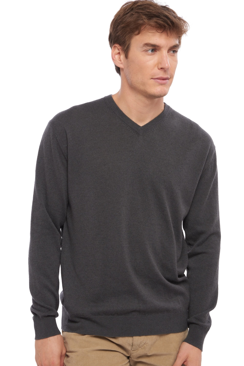 Gaspard men's cashmere - anthracite - Mahogany