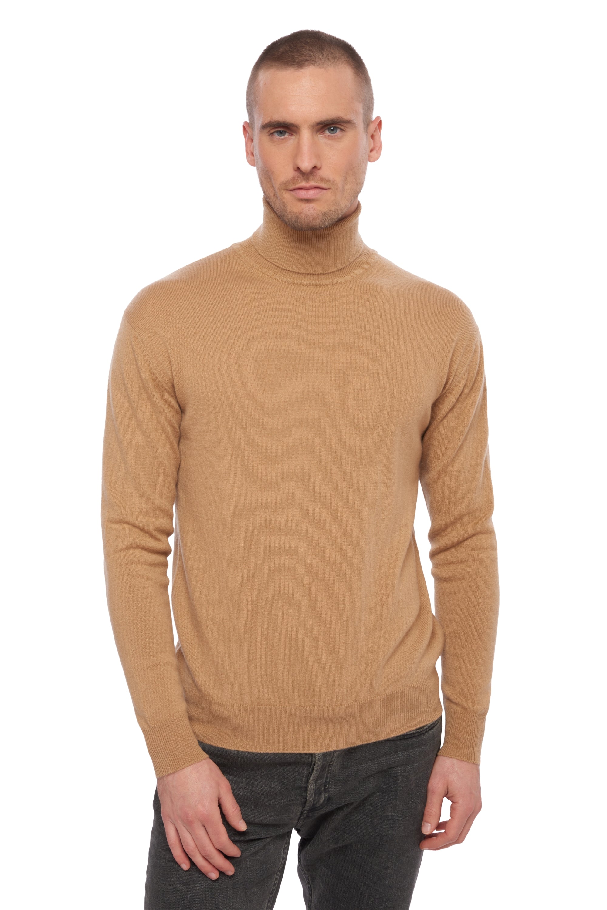 Edgar men's cashmere - camel - Mahogany