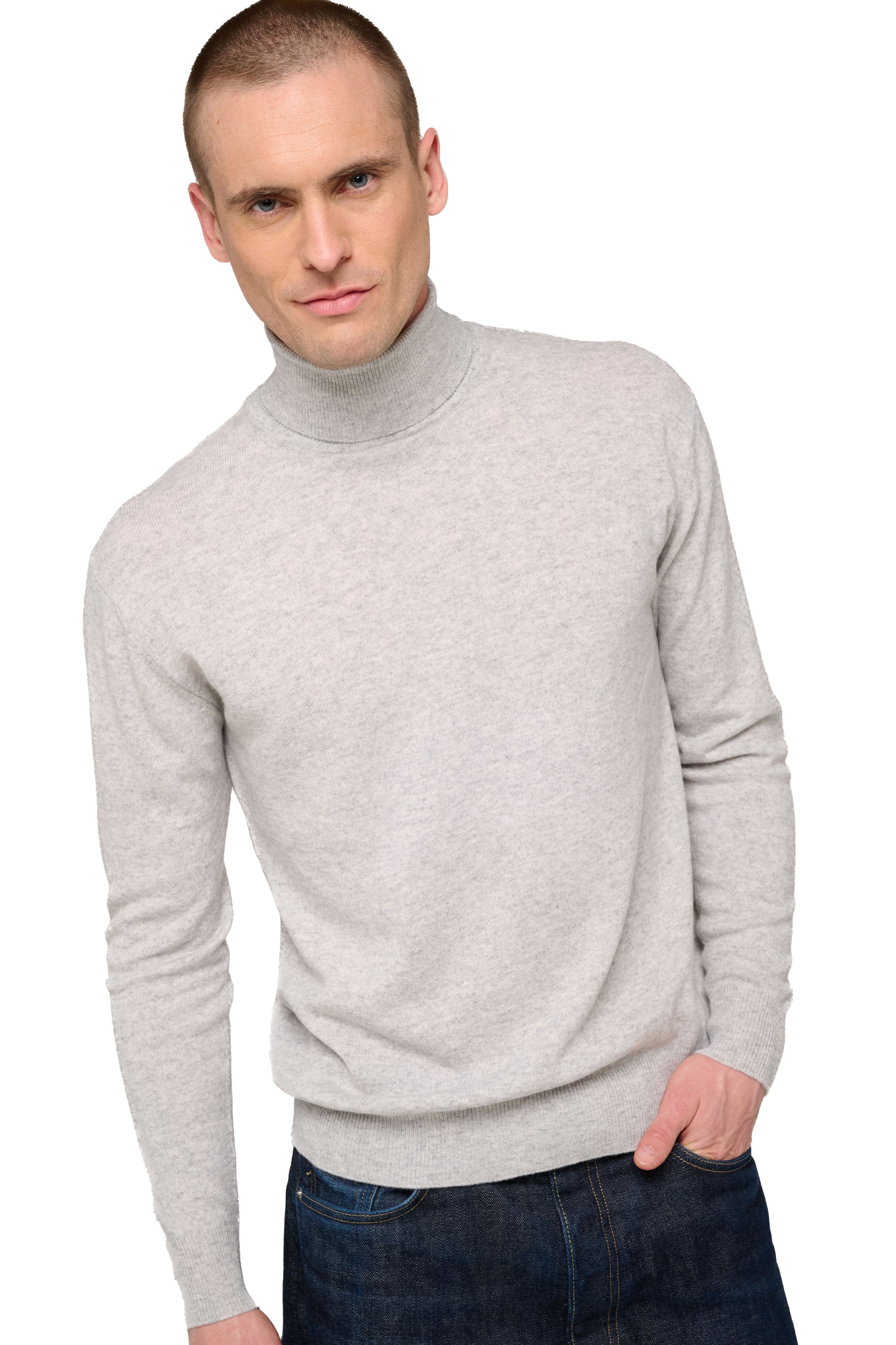 Edgar men's cashmere - flanelle chiné - Mahogany