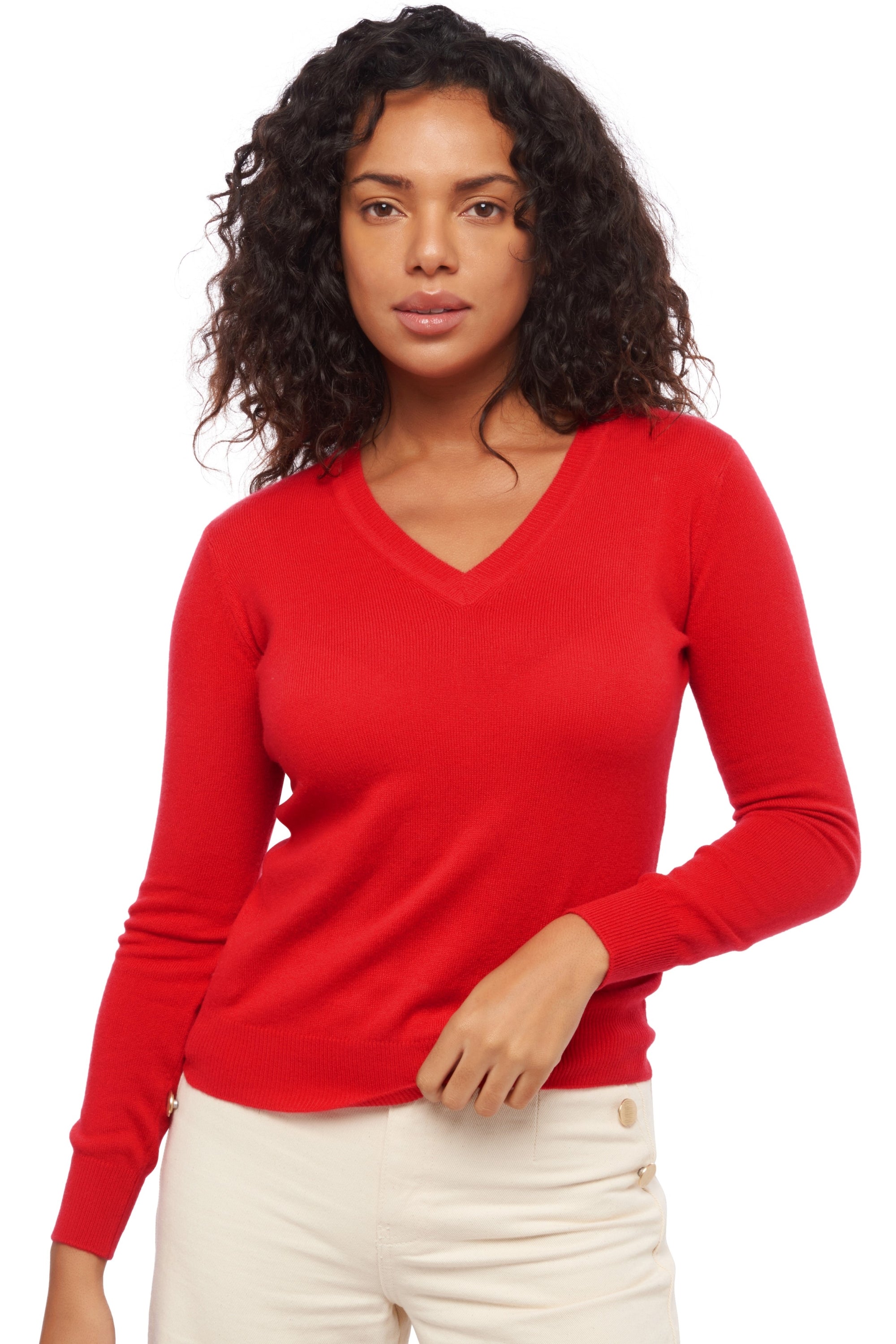 Faustine women's cashmere - velvet red - Mahogany