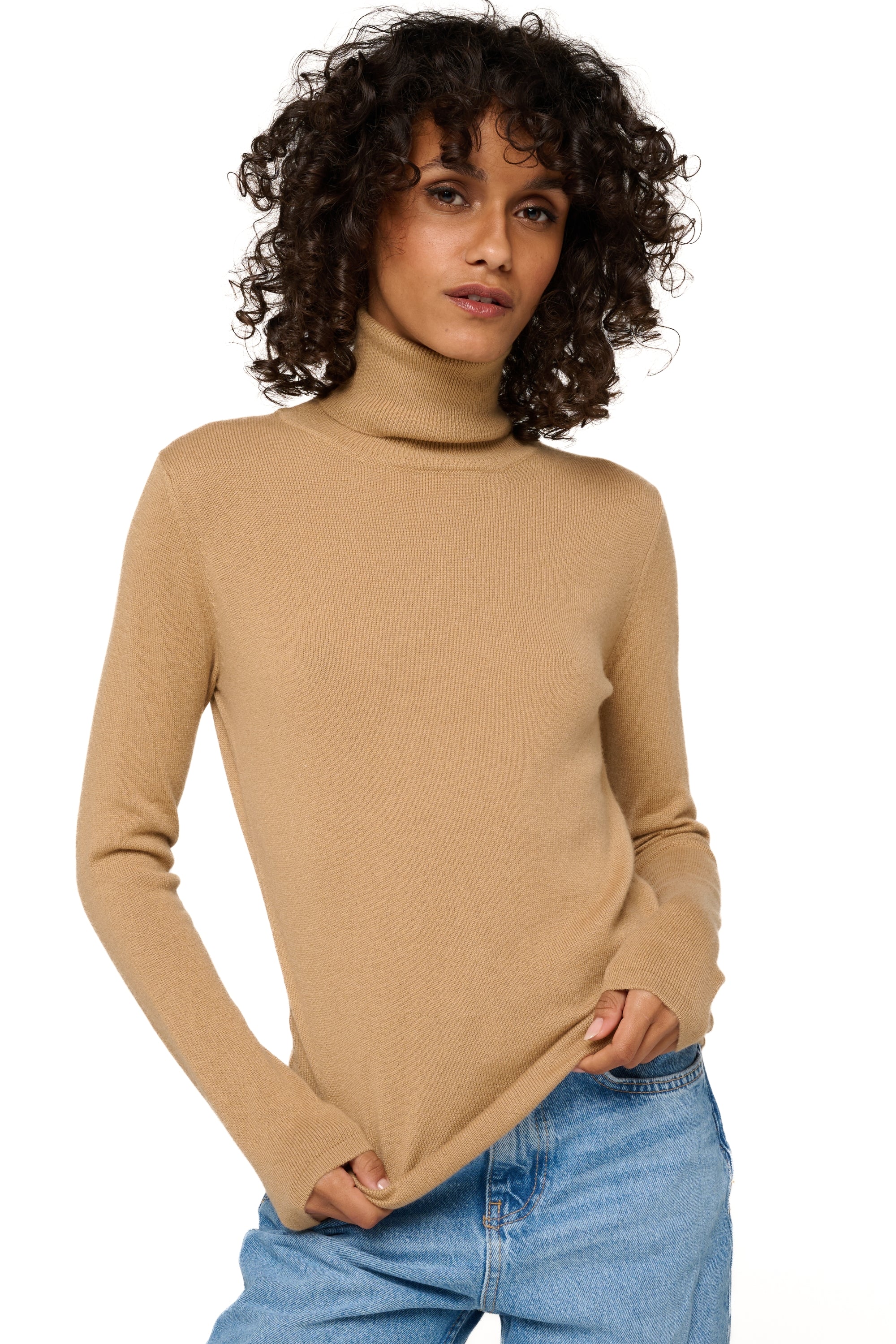 Jade en cachemire femme - Vue 1 - camel - Mahogany