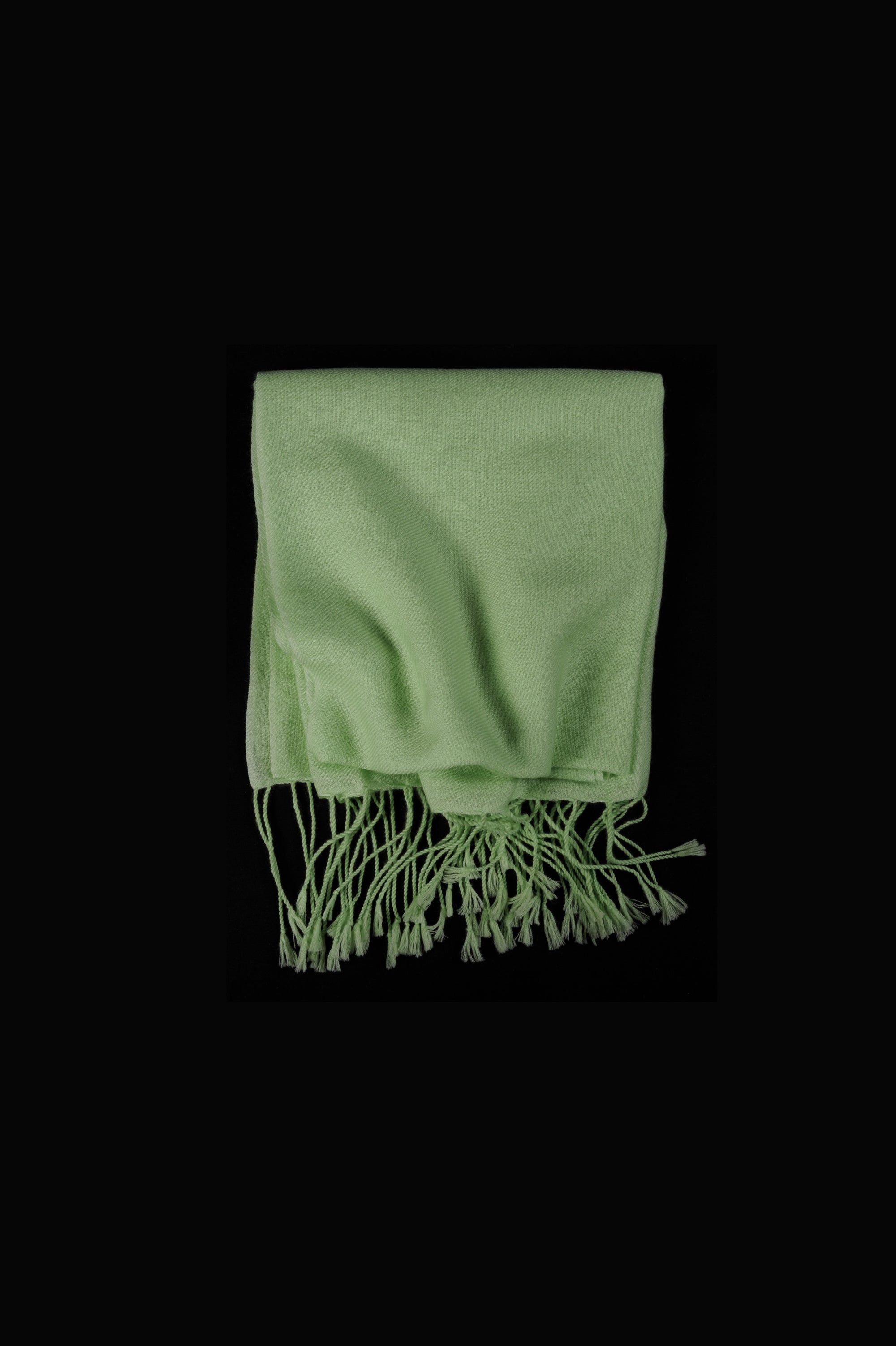 Diamant in mixed cashmere - spring green - Mahogany
