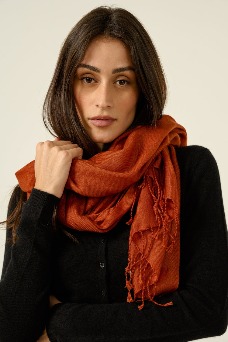 Diamant unisex cashmere - tawny - Mahogany