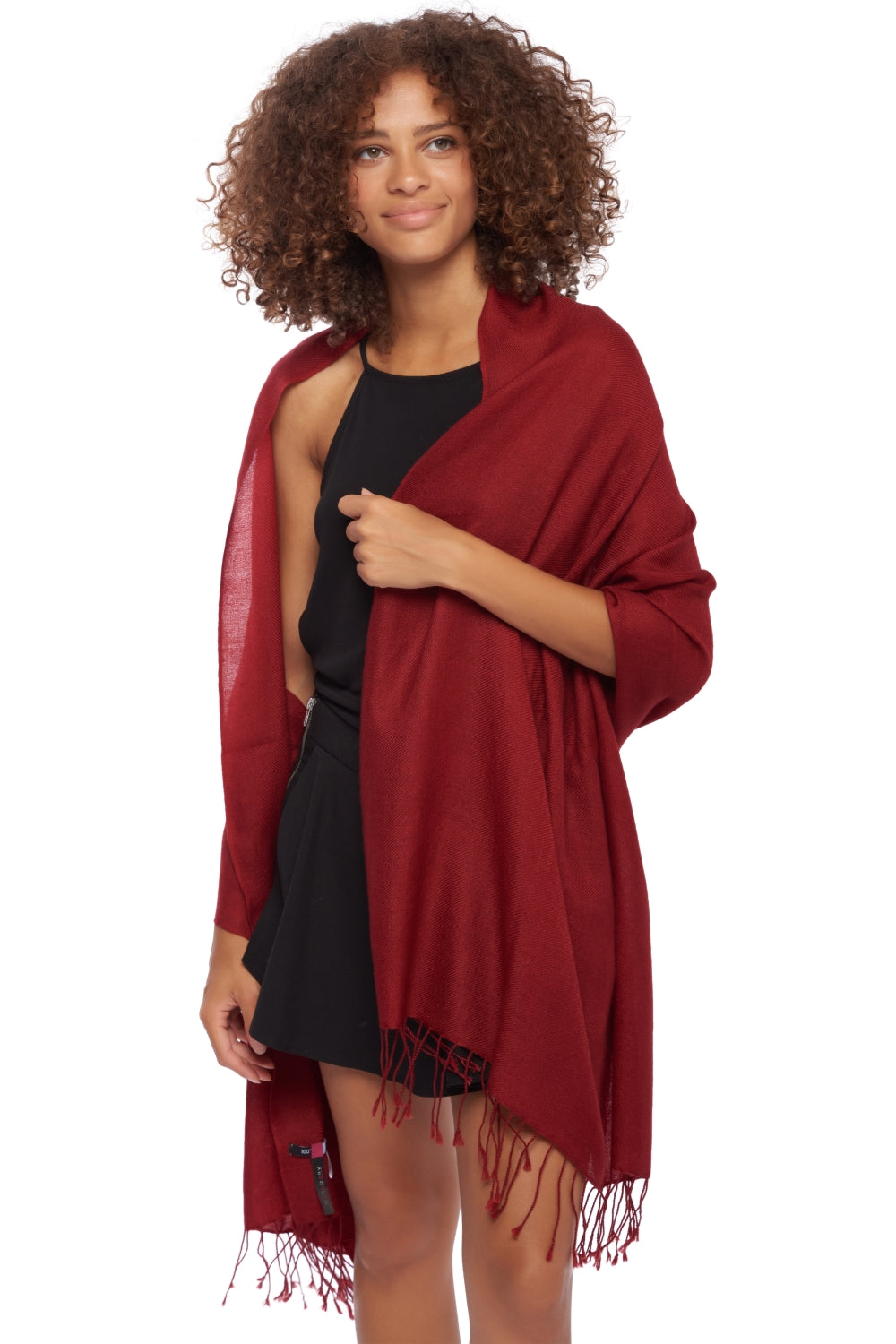 Diamond in mixed cashmere - sienna - Mahogany