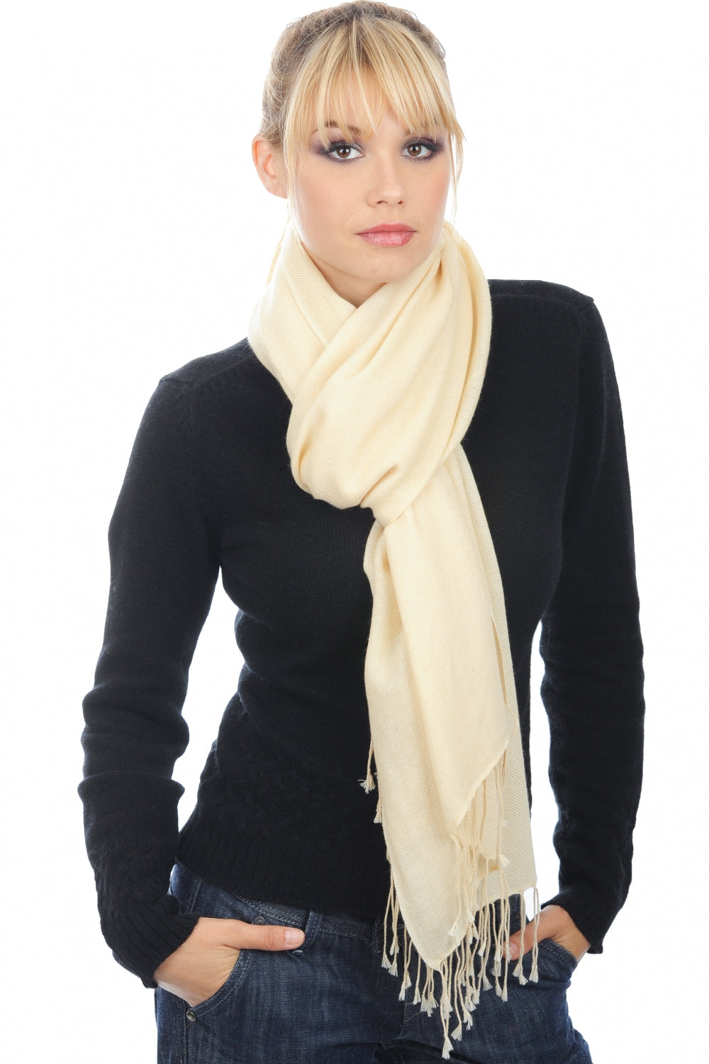 Diamant unisex cashmere - golden champagne - Mahogany