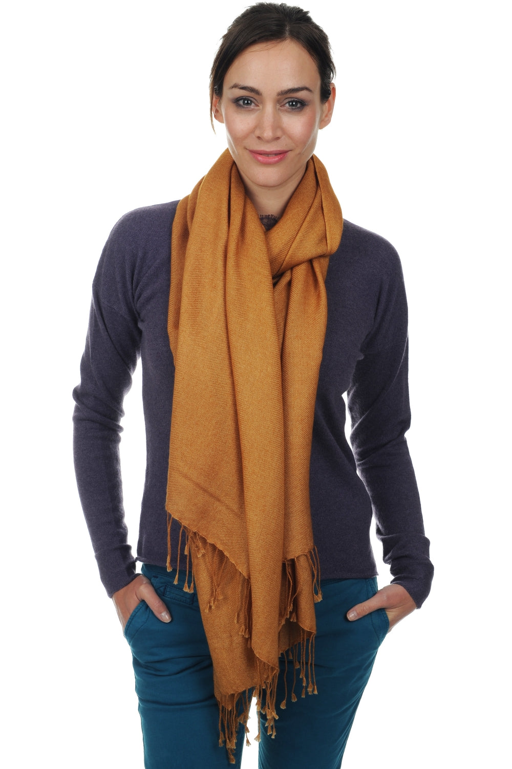 Diamant unisex cashmere - peanut butter - Mahogany