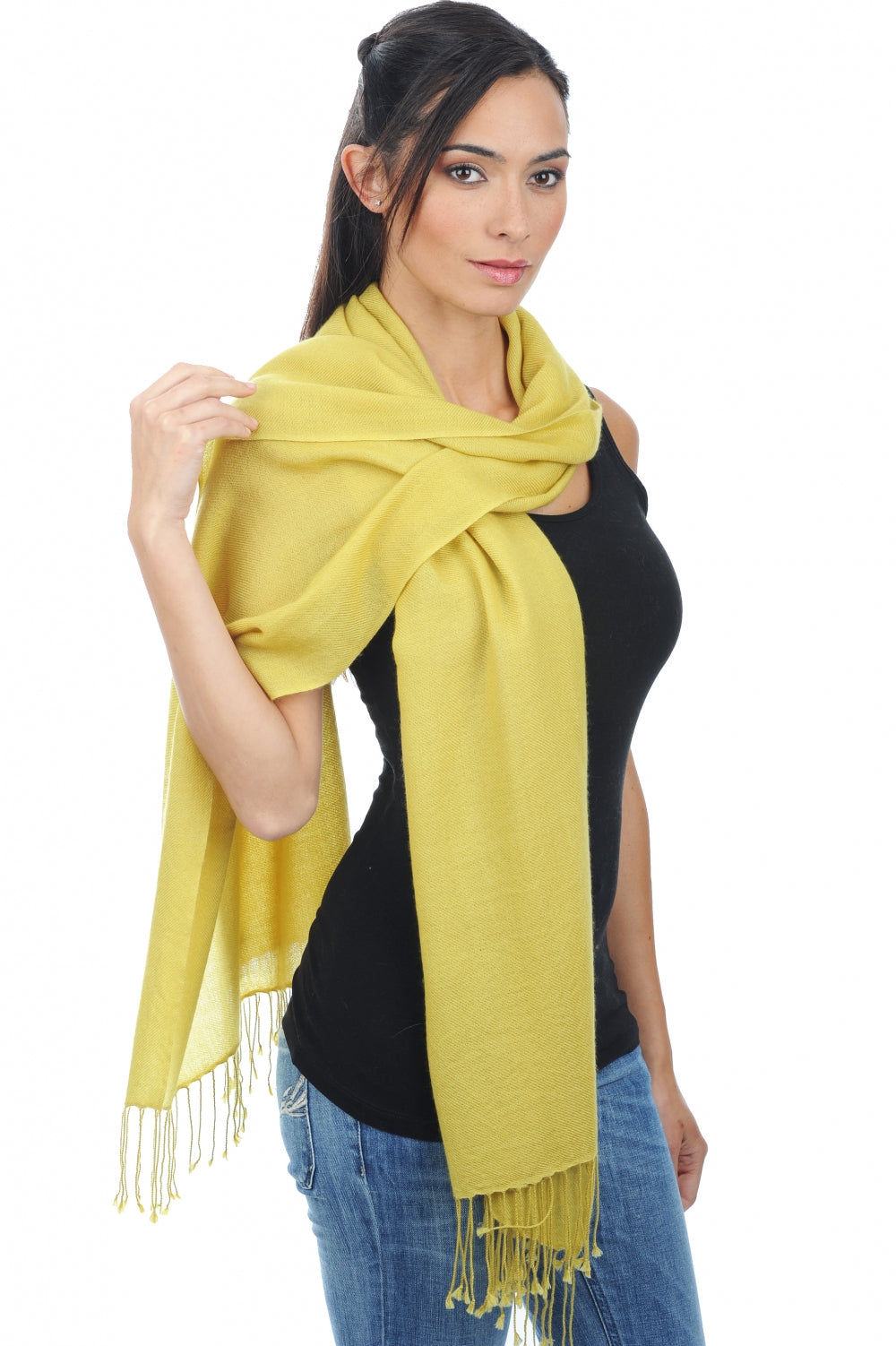 Diamant unisex cashmere - celery - Mahogany