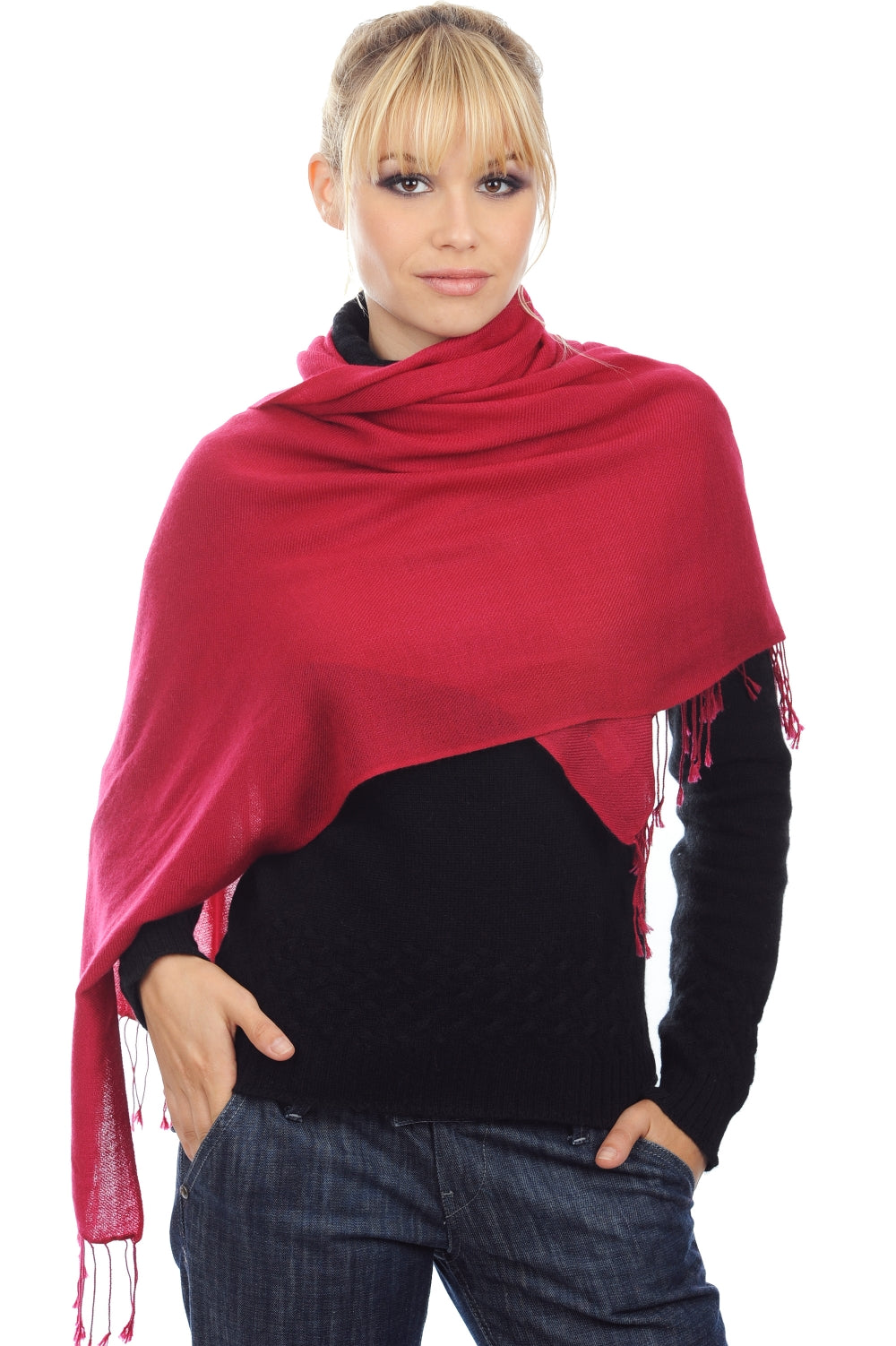 Diamant unisex cashmere - cherry - Mahogany