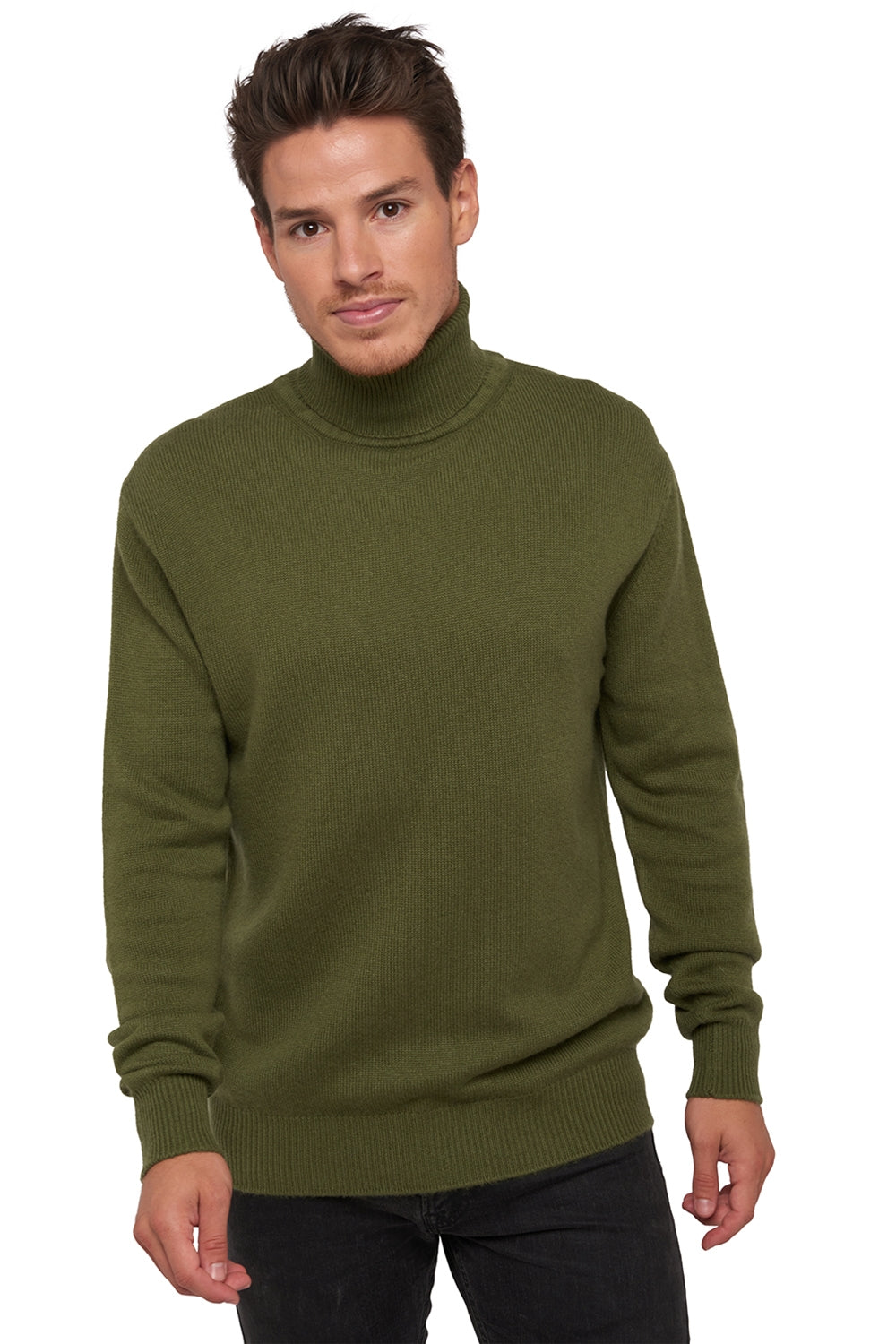 Edgar 4F in cashmere for men - khaki - Mahogany