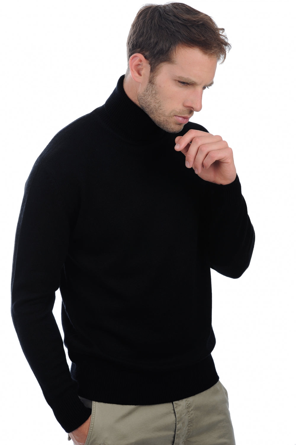 Edgar 4F in cashmere for men - black - Mahogany
