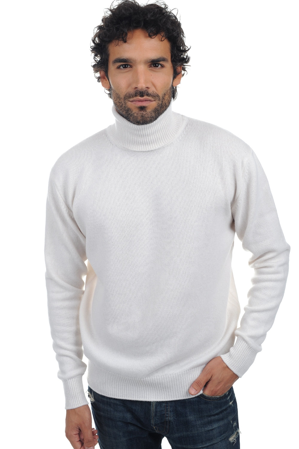 Edgar 4F in cashmere for men - off-white - Mahogany