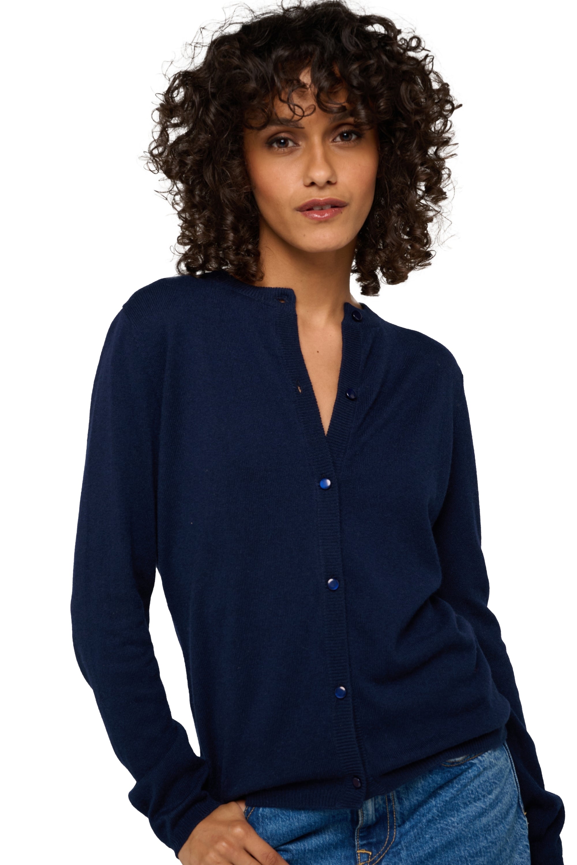 Chloe en cachemire femme - Vue 1 - marine foncé - Mahogany