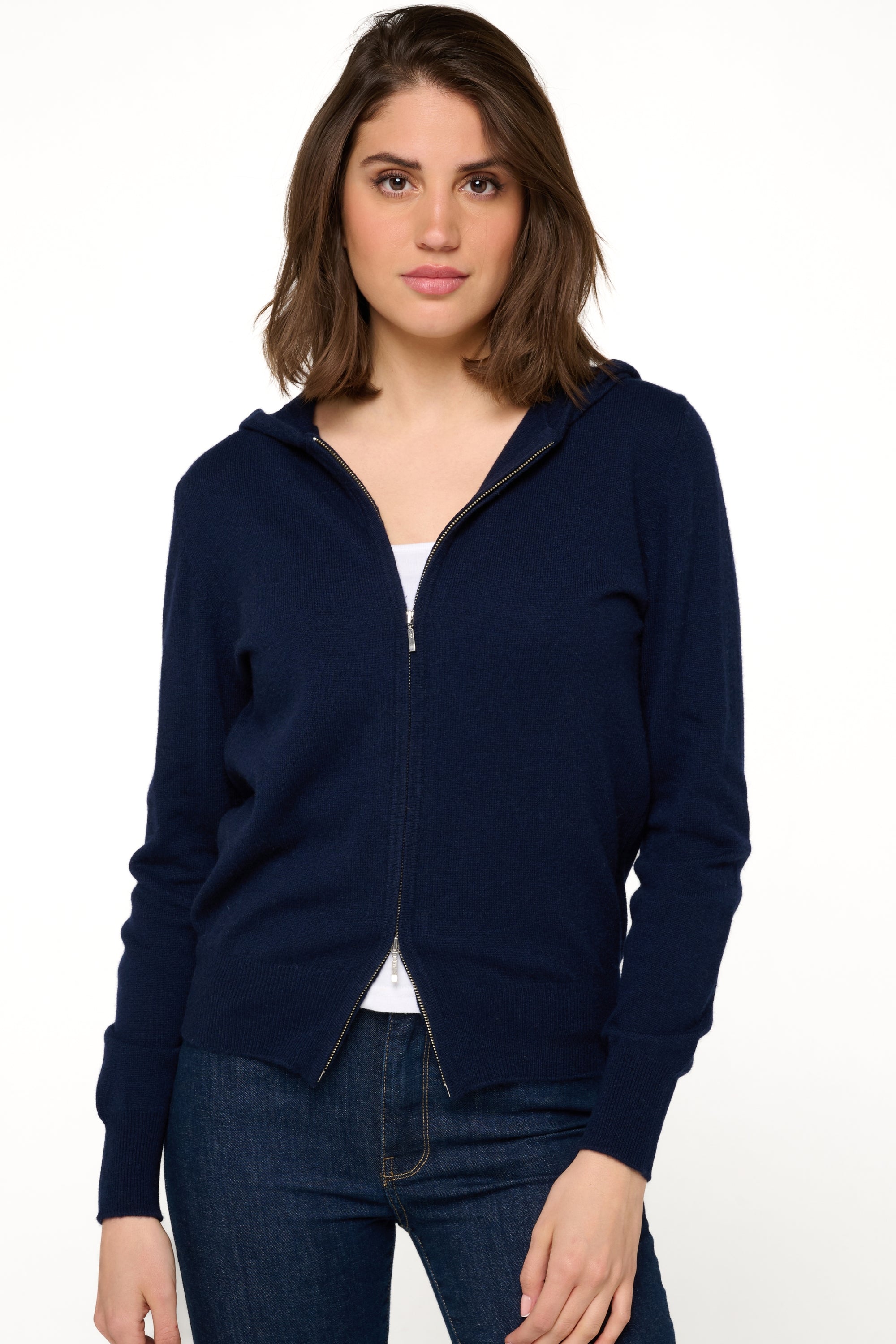 Louanne women's cashmere - dark navy - Mahogany