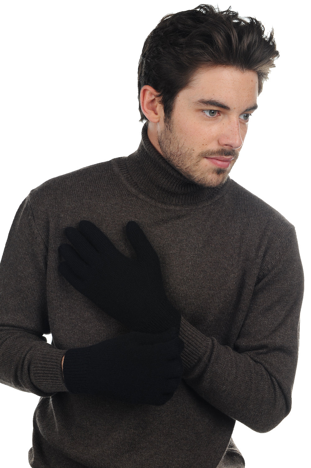 Manous men's cashmere jumper - black - Mahogany