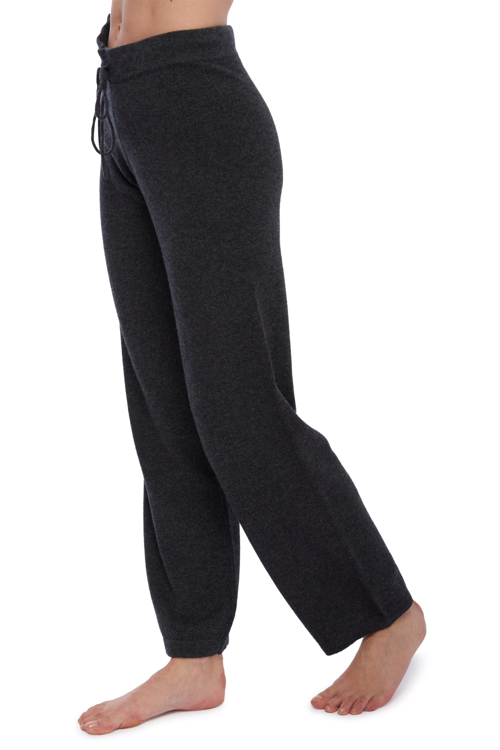 Cashmere trousers, 100% Cashmere, women, straight cut, regular / 2 and 4 ply, standard knit, Mahogany