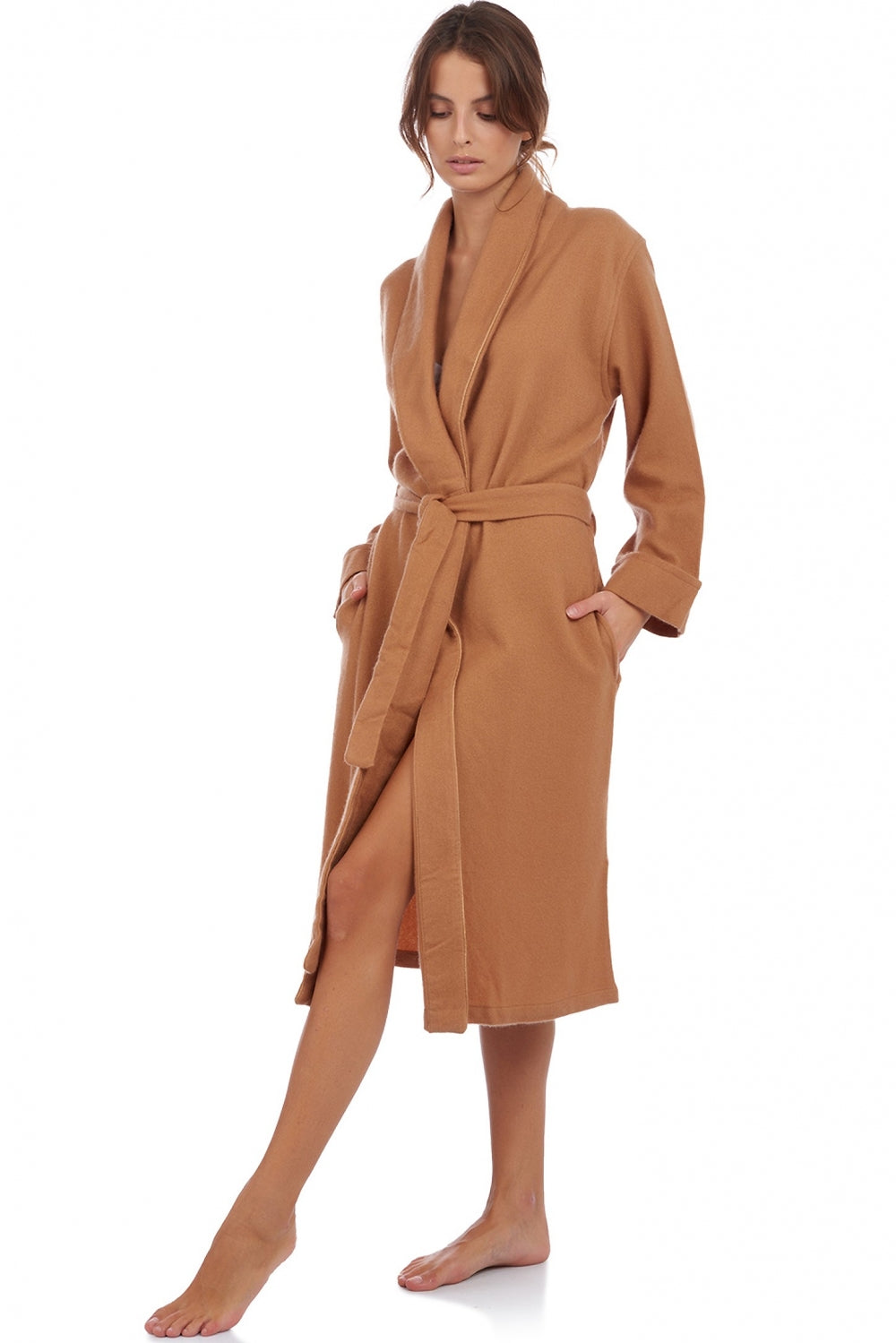 Mylady in cashmere for women - desert camel - Mahogany