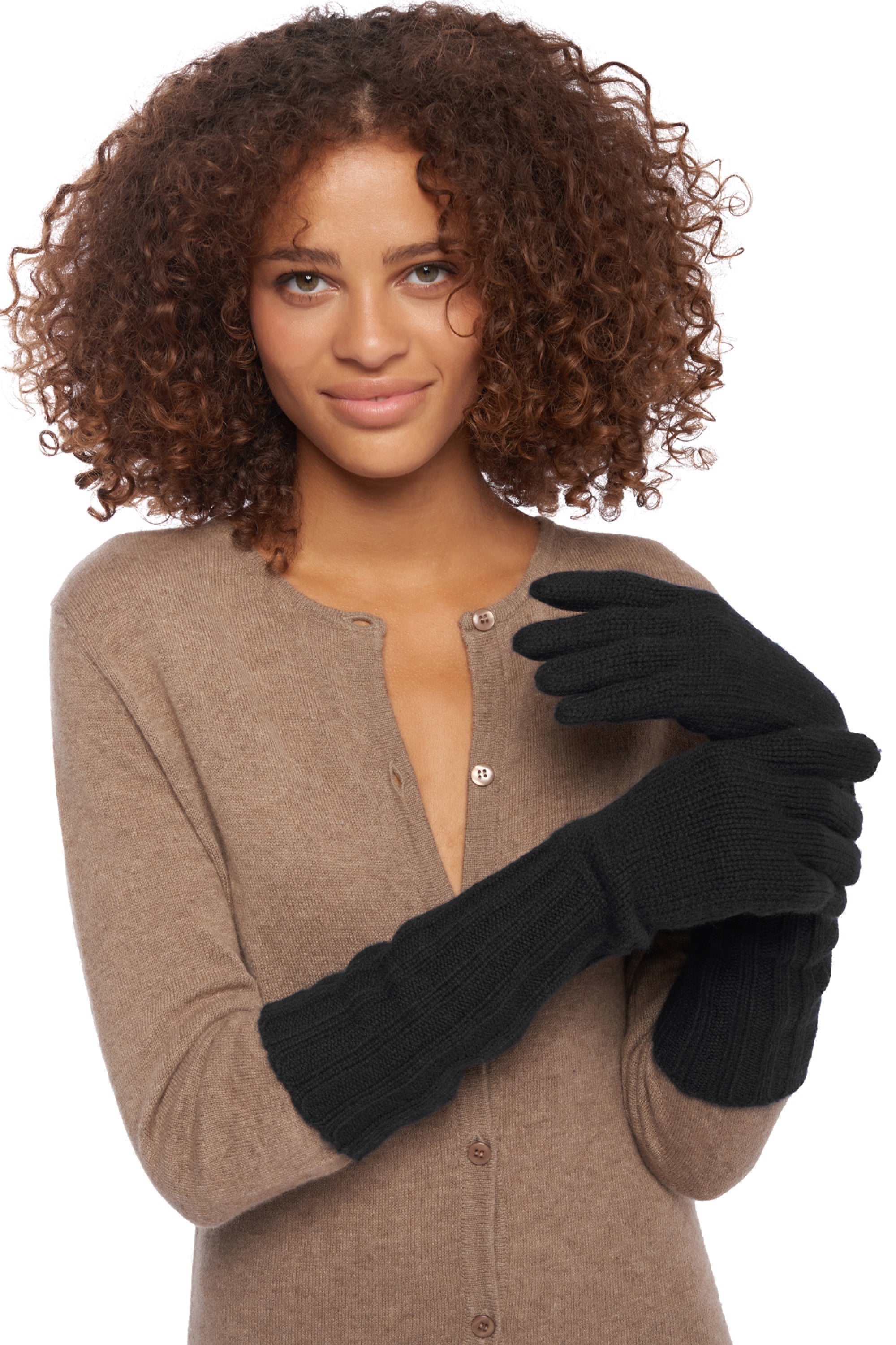 Tadam women's cashmere jumper - black - Mahogany