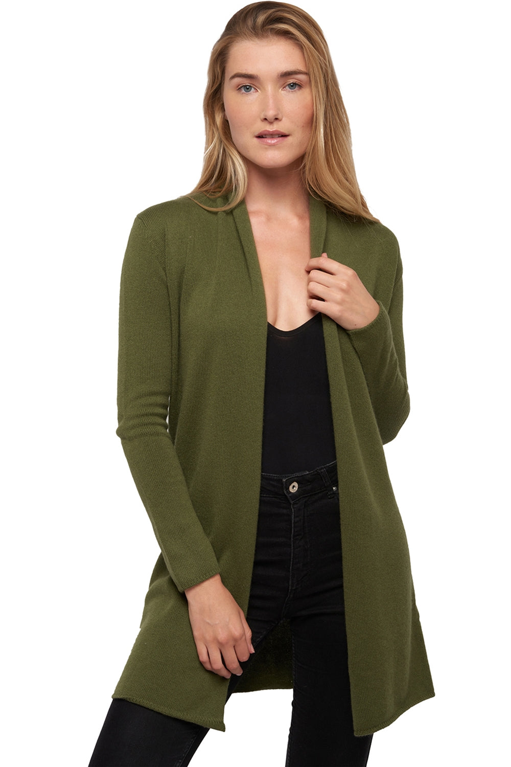 Perla women's cashmere jumper - khaki - Mahogany