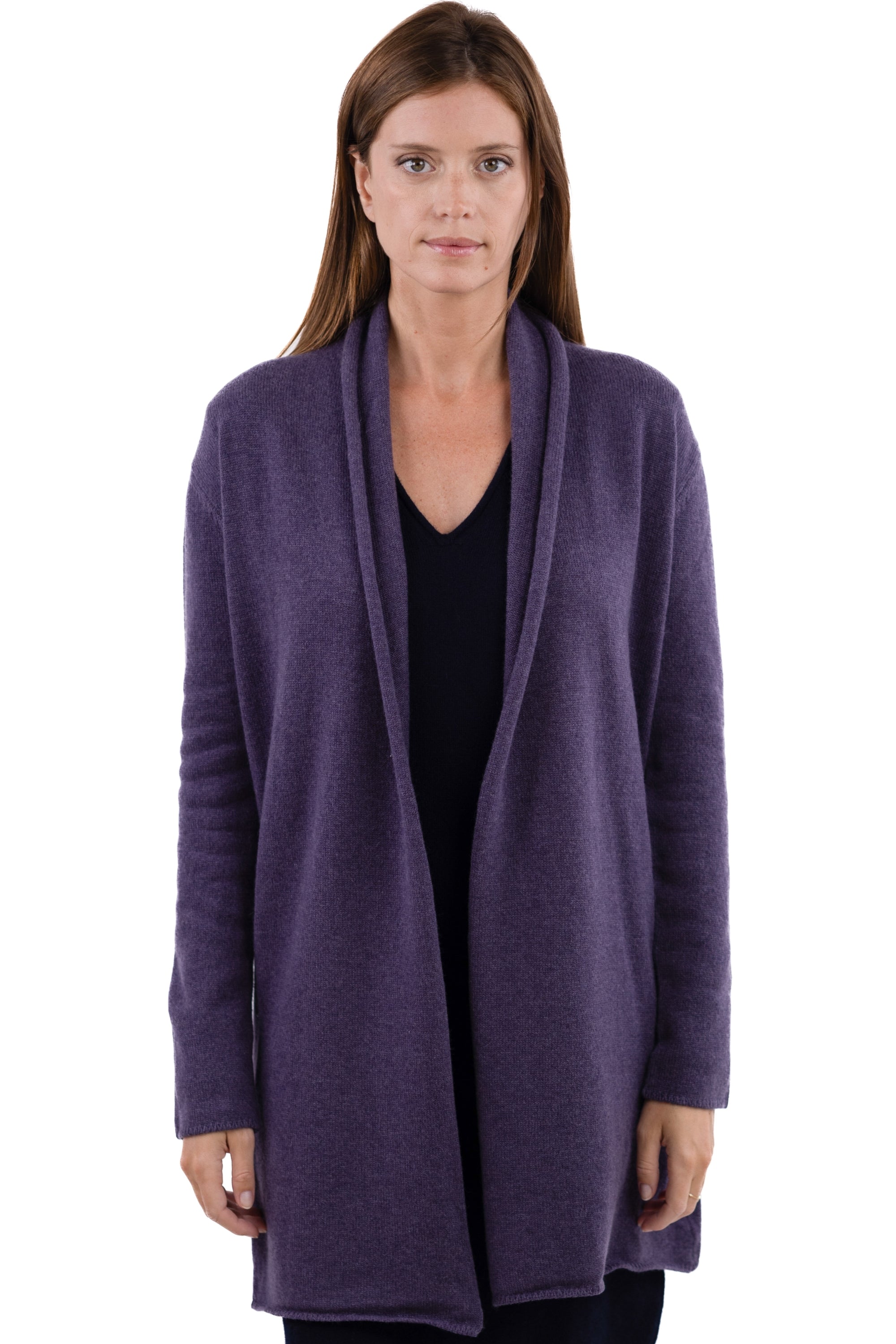 Perla women's cashmere jumper - plum - Mahogany