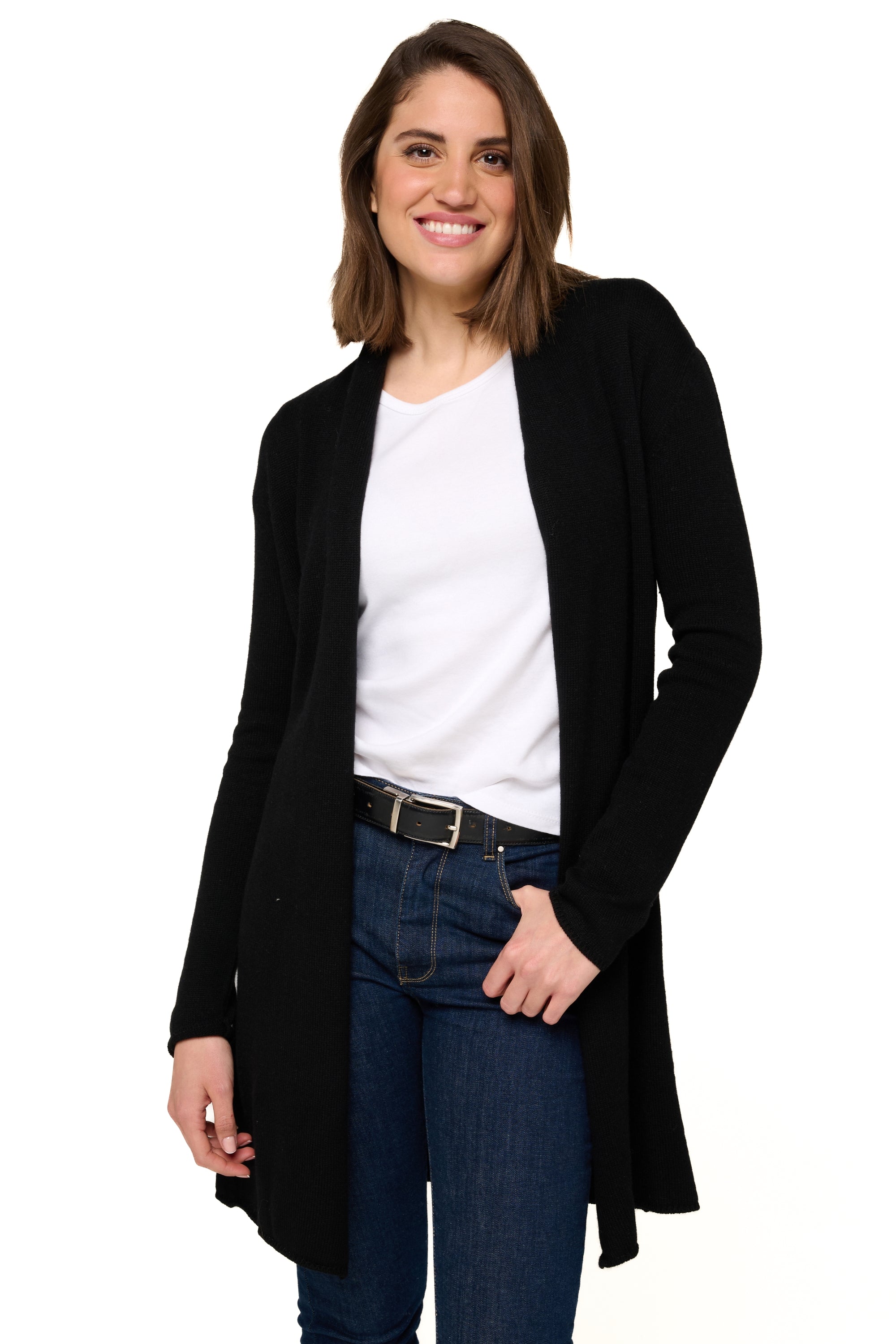 Perla women's cashmere jumper - black - Mahogany