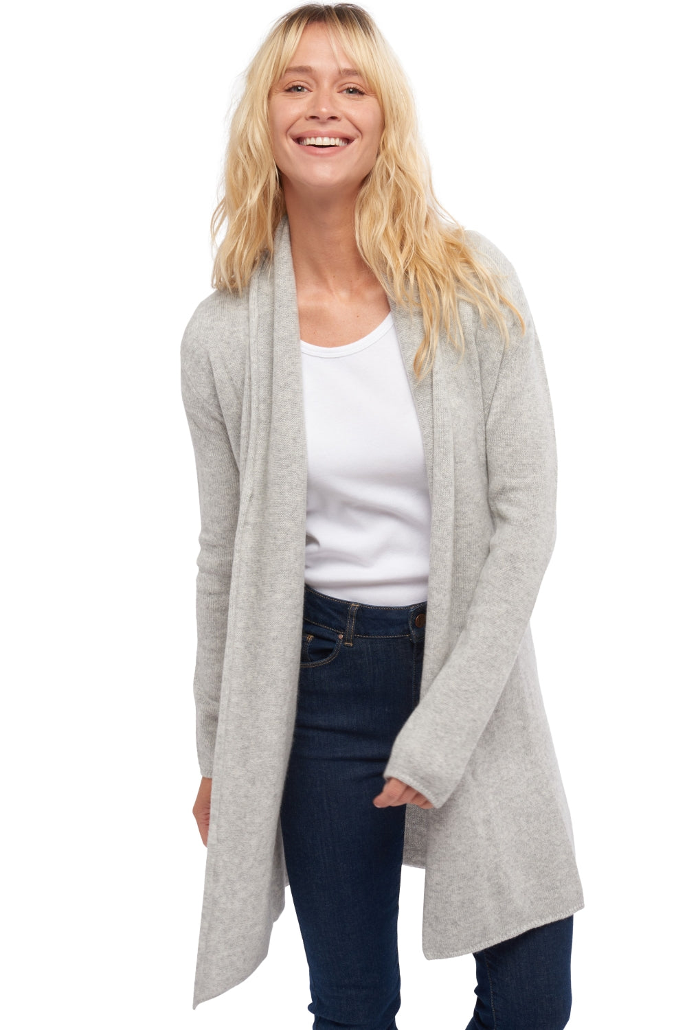 Perla women's cashmere jumper - heather flannel - Mahogany
