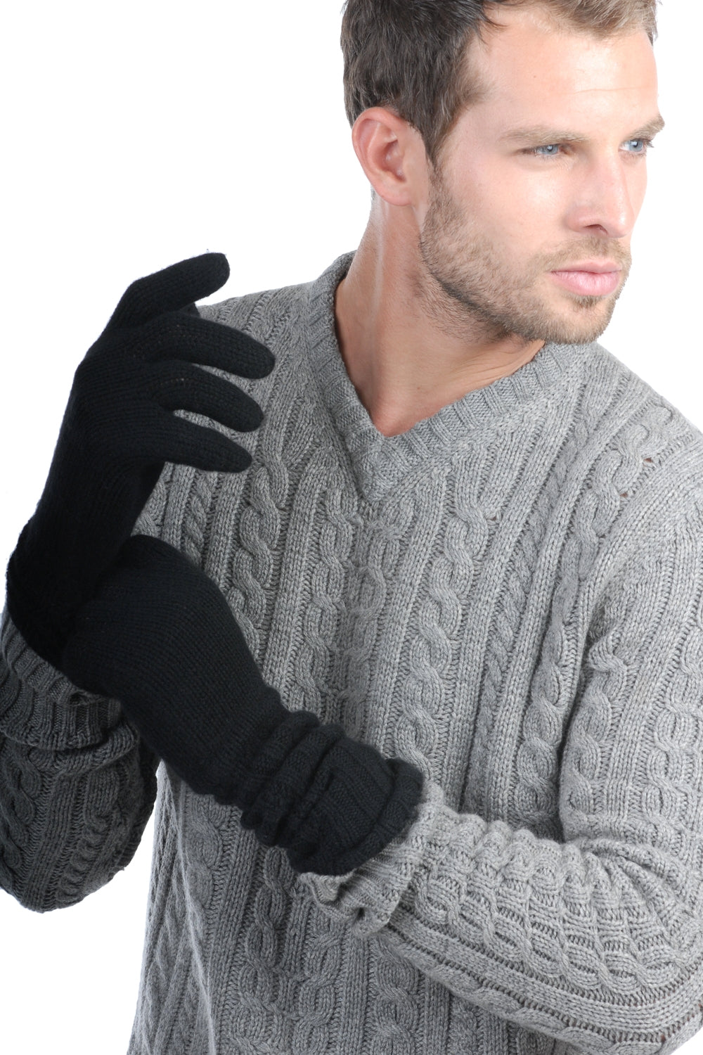 Tadom men's cashmere jumper - black - Mahogany