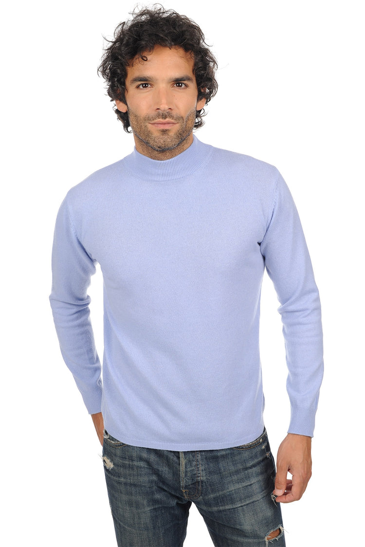 Frederic men's cashmere jumper - sky blue - Mahogany