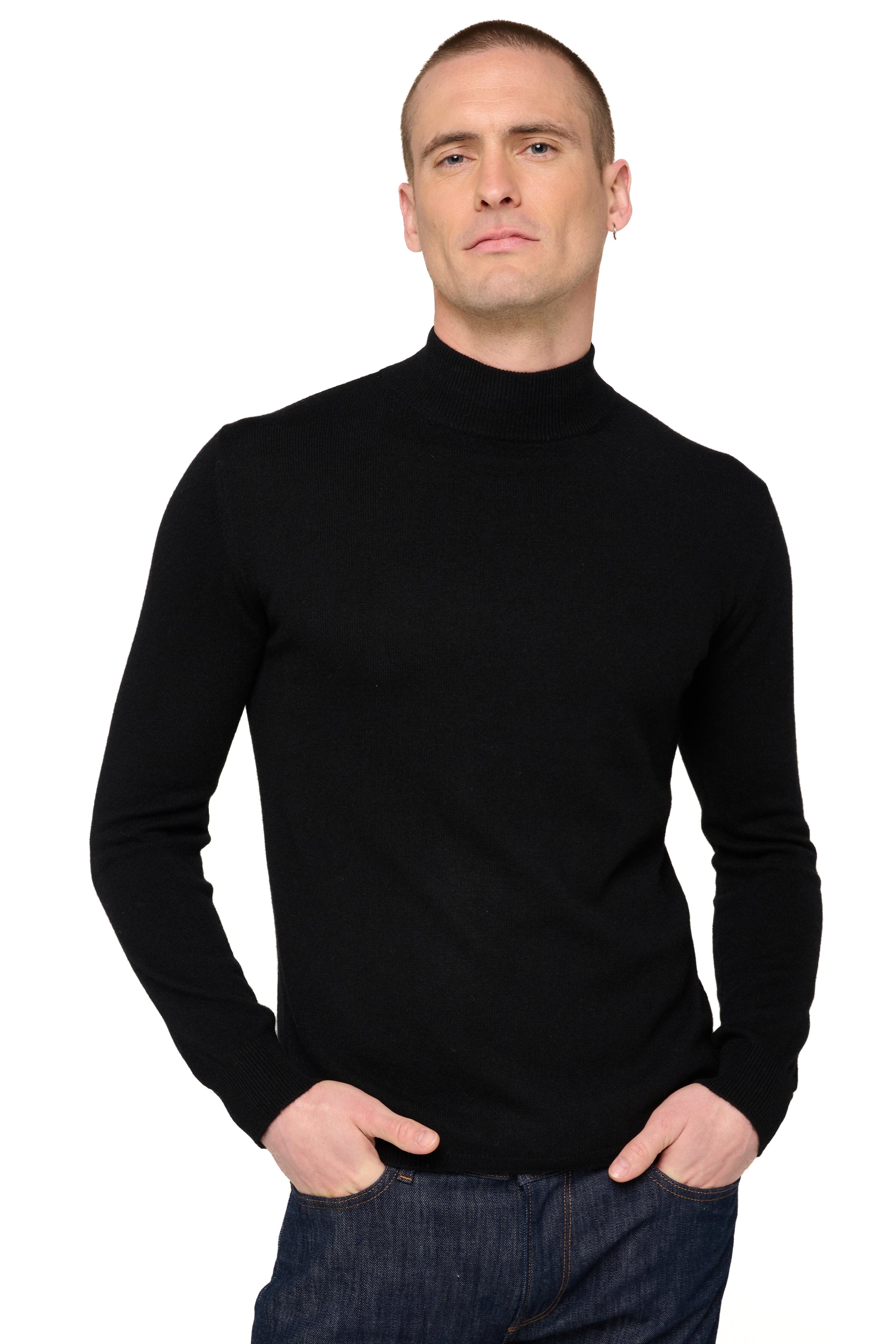Frederic in cashmere for men - black - Mahogany
