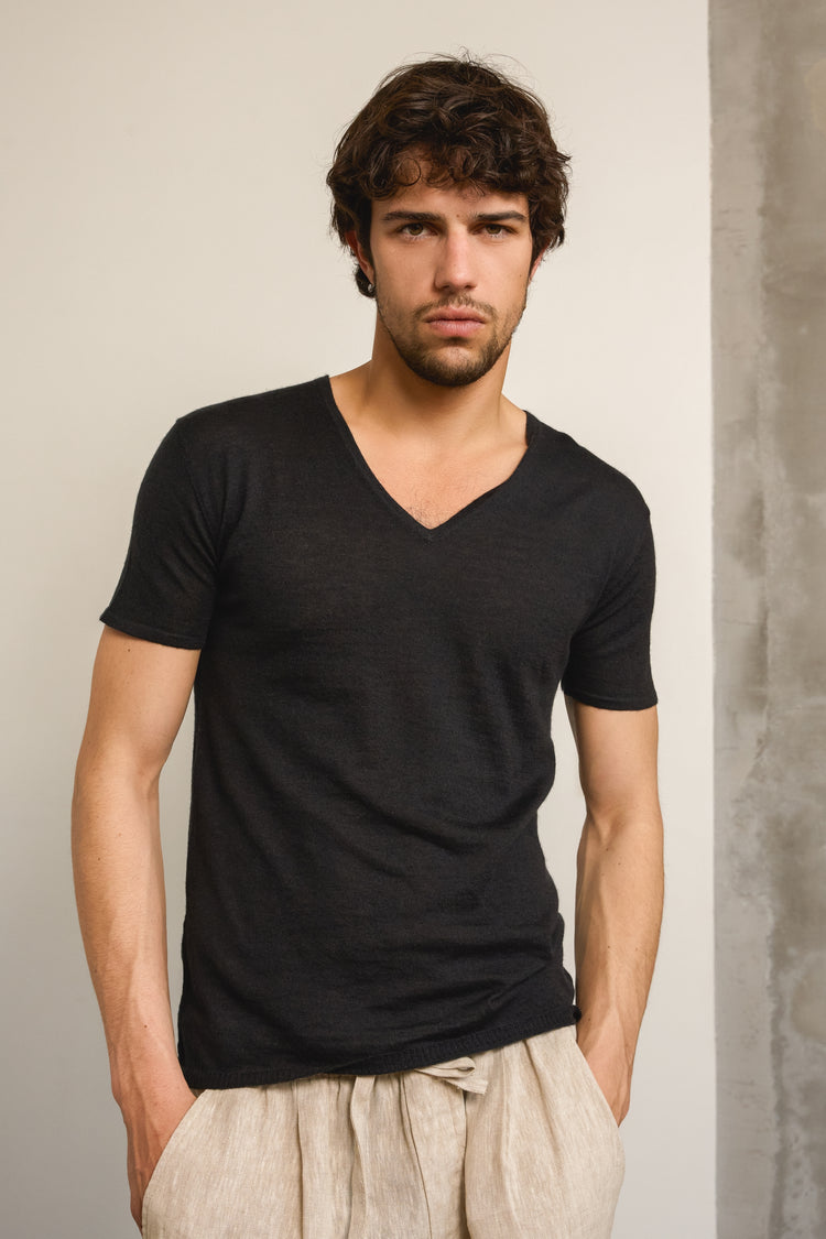 Nino in cashmere down for men - black - Mahogany