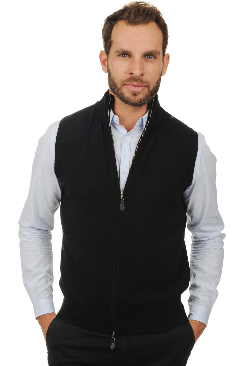 Dali men's cashmere jumper - black - Mahogany