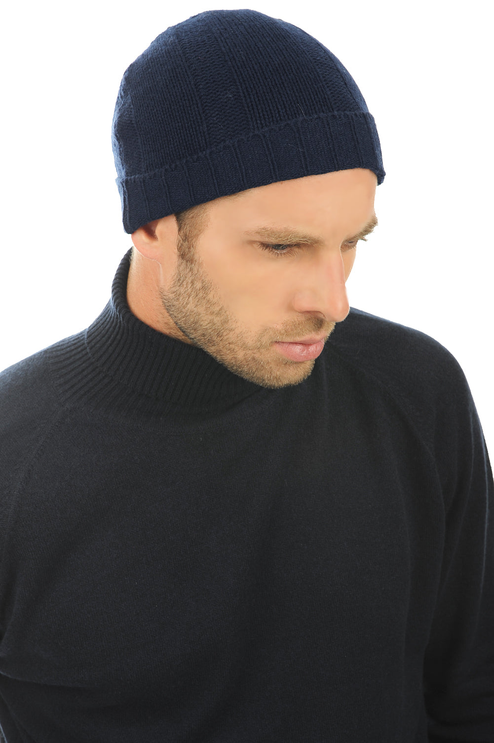 Ted in cashmere men's - dark navy - Mahogany