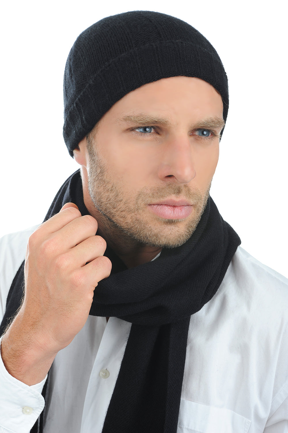 Ted in cashmere men's - black - Mahogany