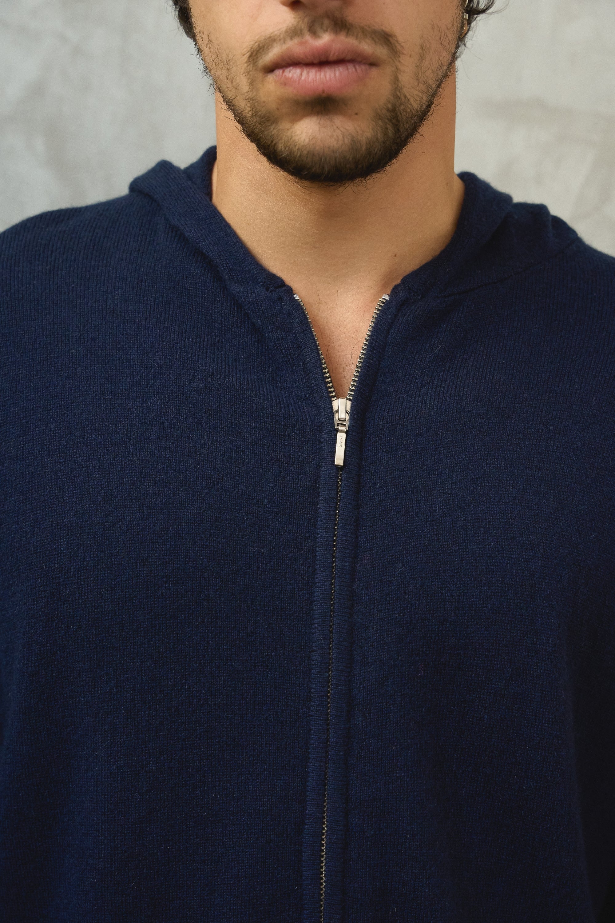 Hiro en cachemire homme - Vue 2 - marine foncé - Mahogany