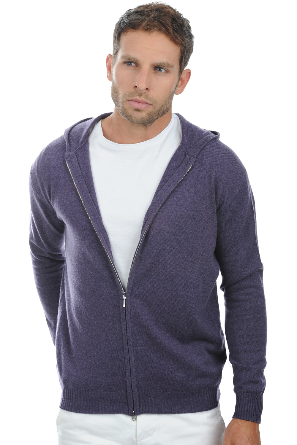Hiro in men's cashmere - mulberry - Mahogany