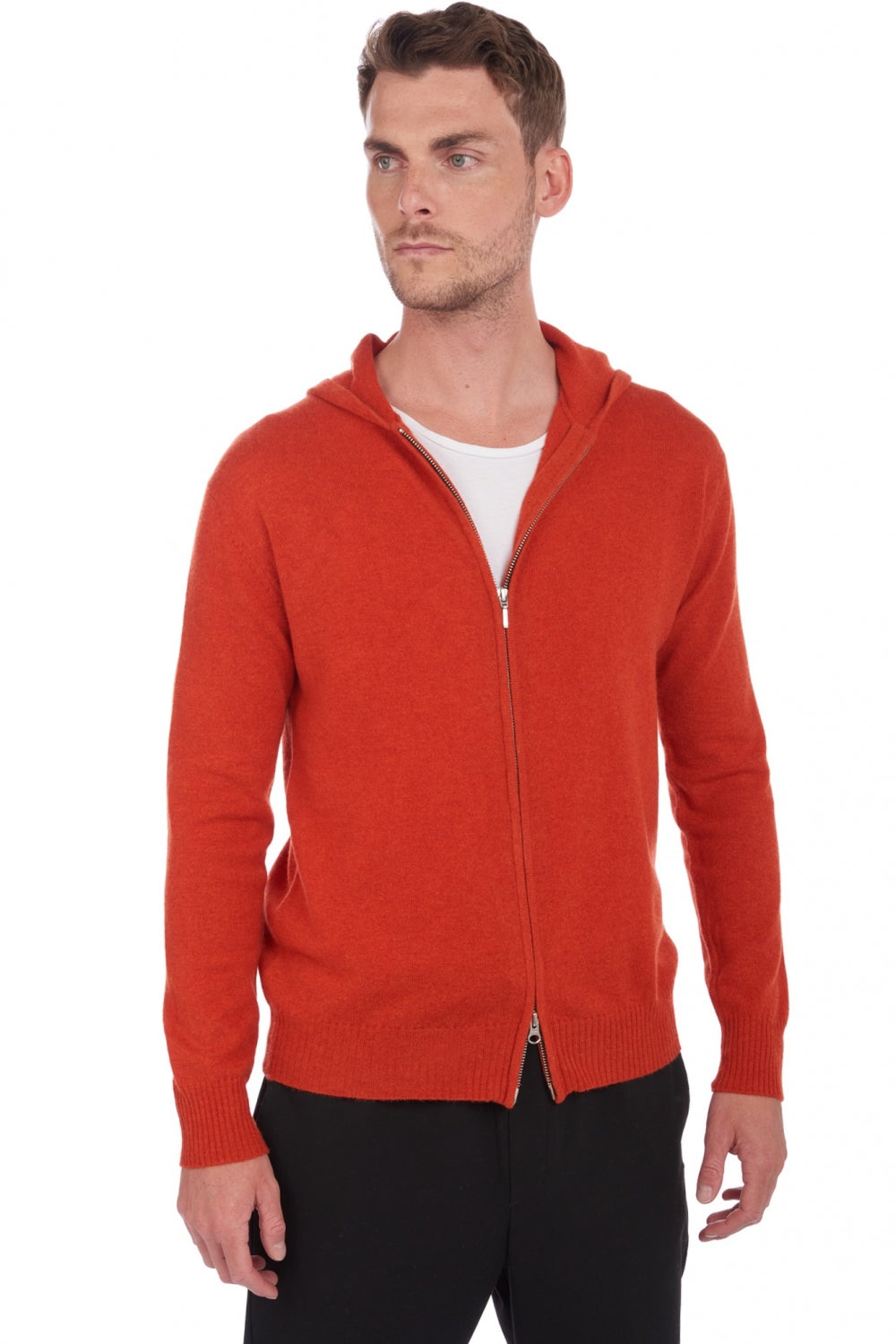 Hiro in men's cashmere - paprika - Mahogany