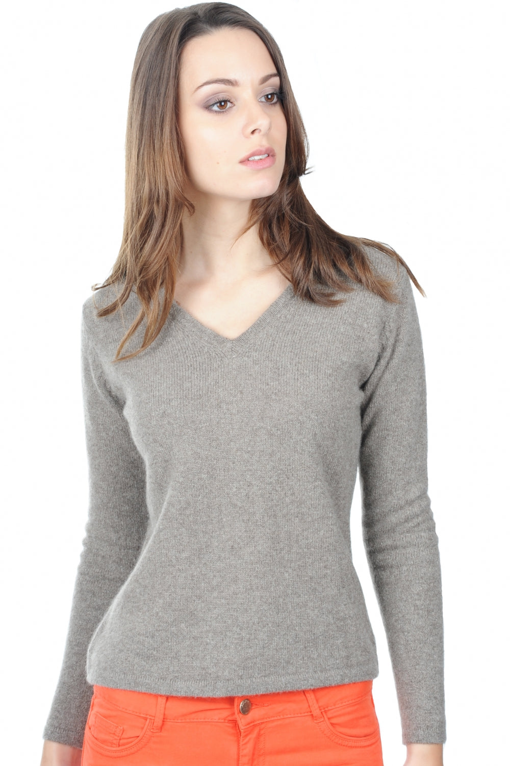 YakEmma in yak for women - natural marmot - Mahogany