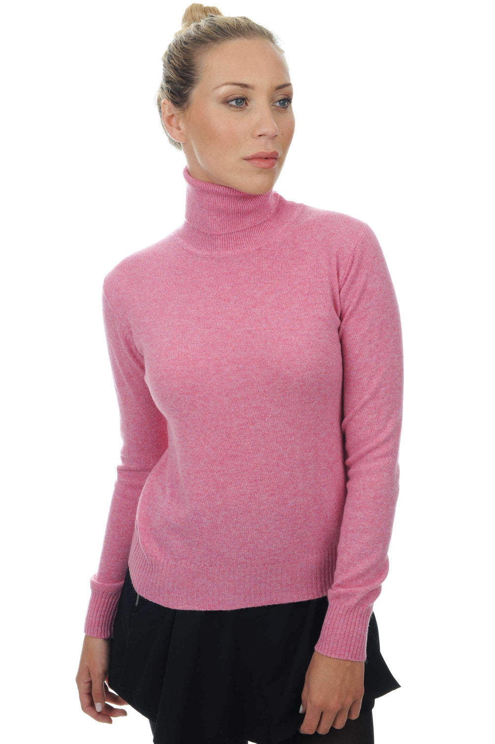 Lili in cashmere for women - bubble gum - Mahogany