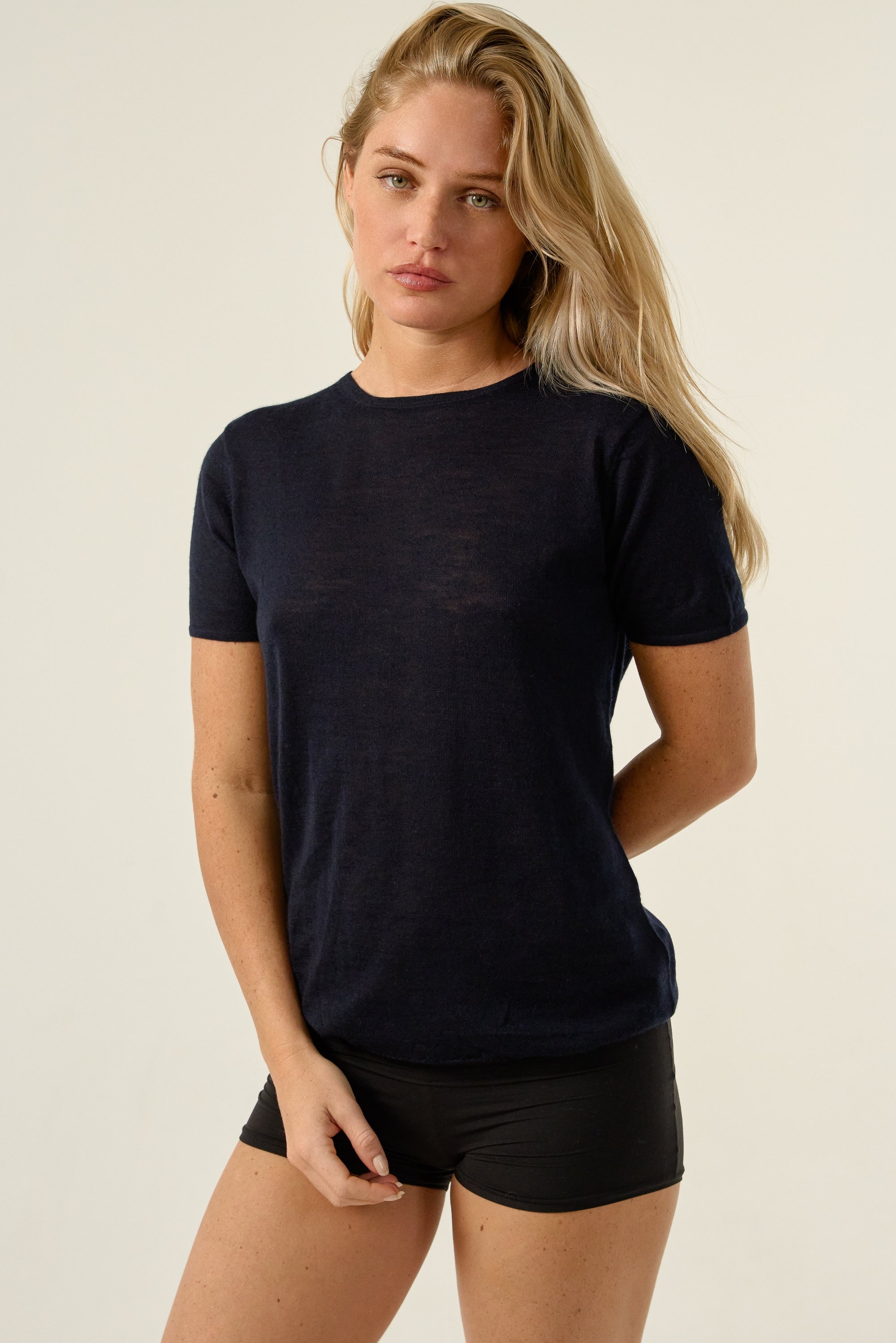 Esther in cashmere down women's - navy blue - Mahogany