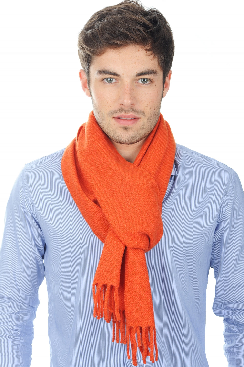 Zak200 men's cashmere jumper - paprika - Mahogany