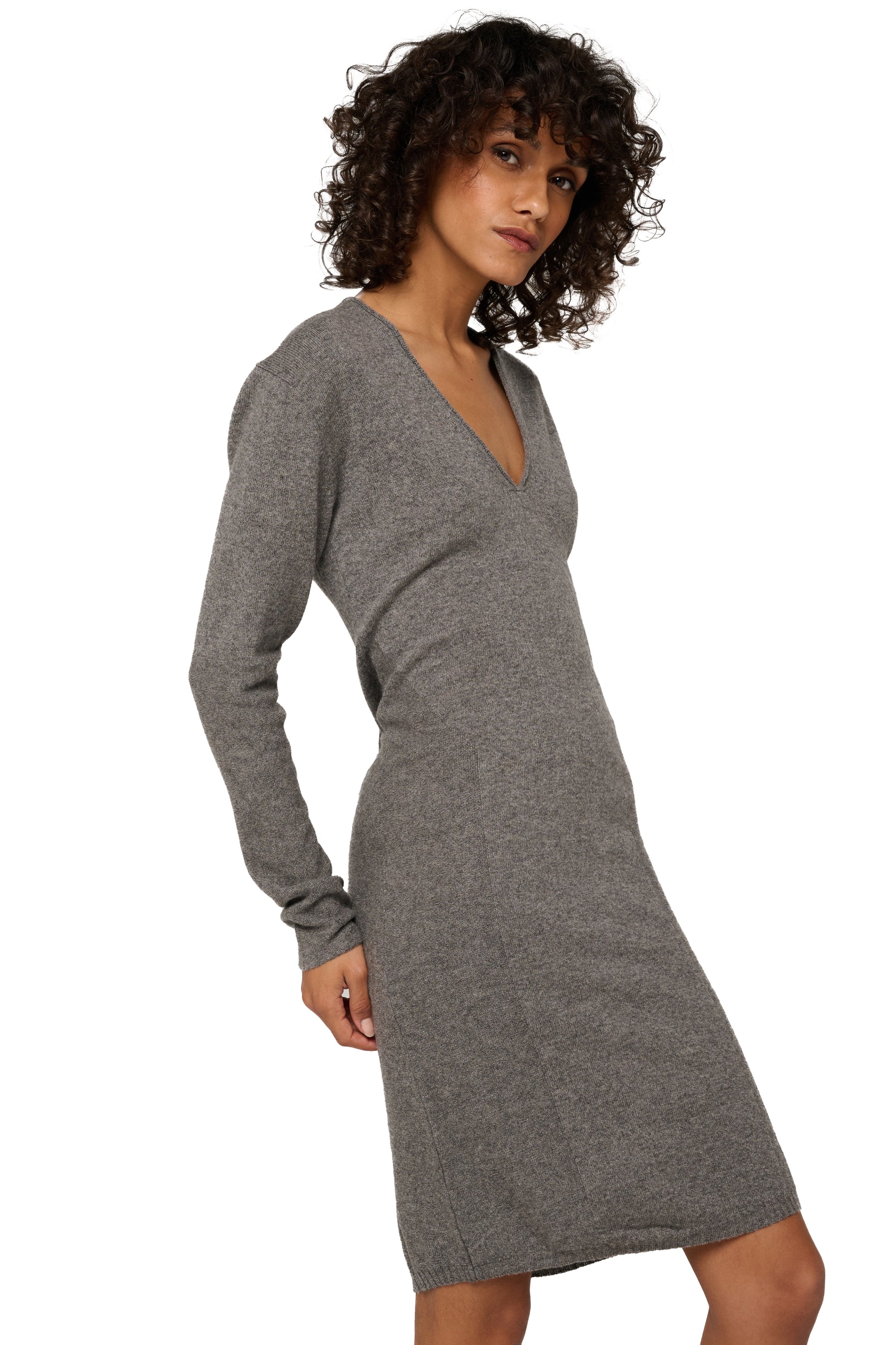 Rosalia women's cashmere - marmotte chiné - Mahogany