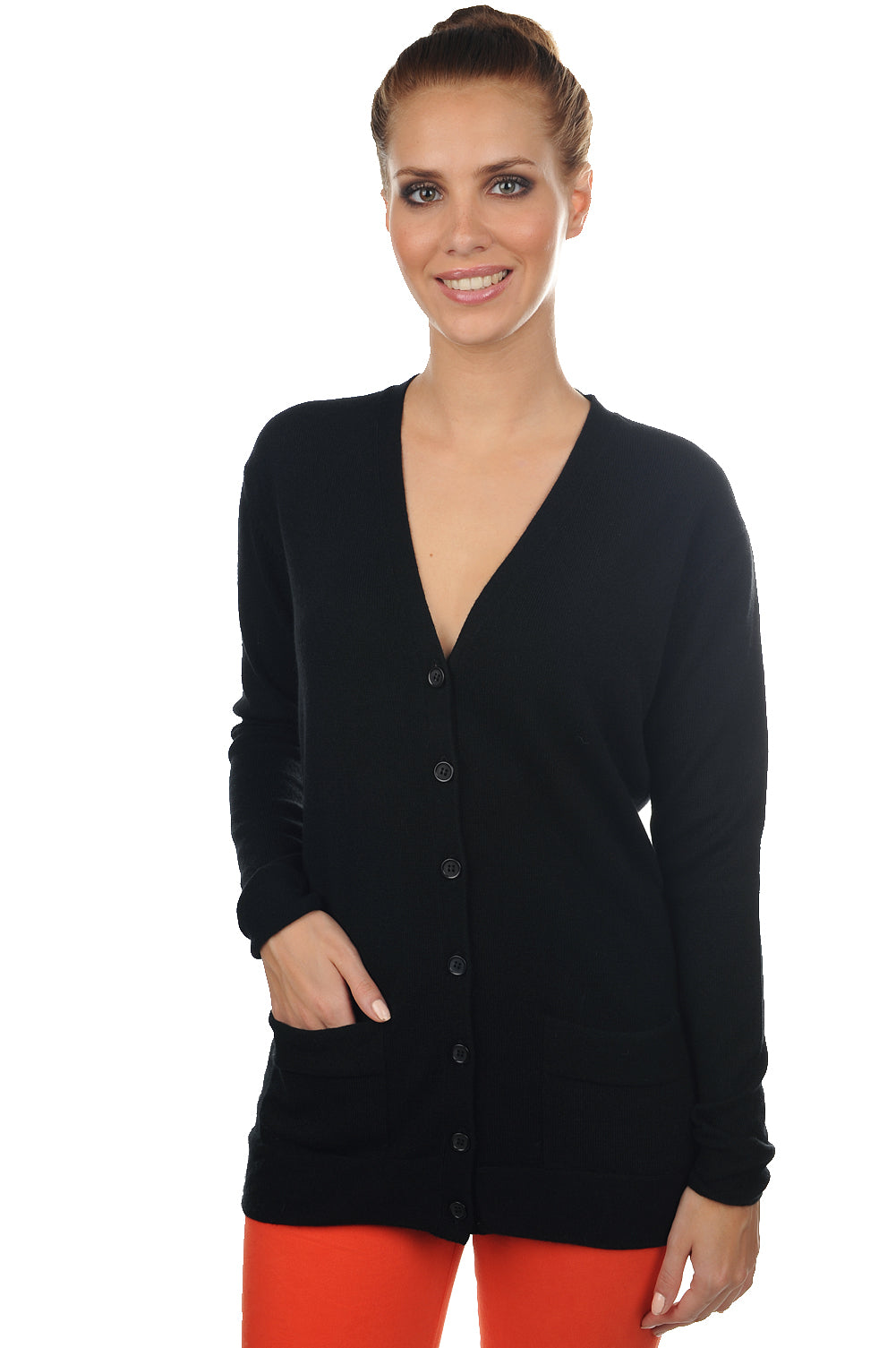 Inga cashmere women's jumper - black - Mahogany