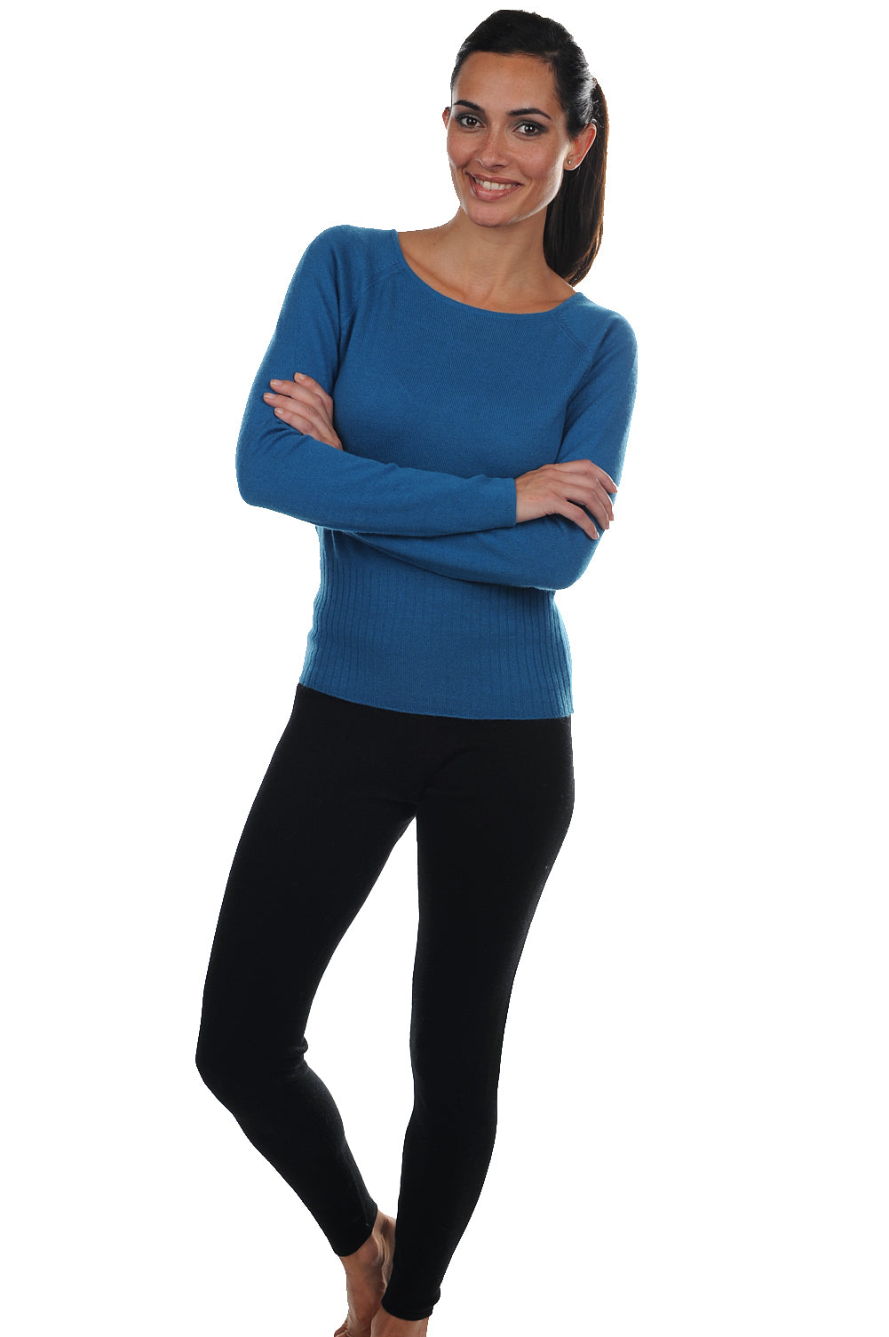 Xelina women's cashmere jumper - black - Mahogany