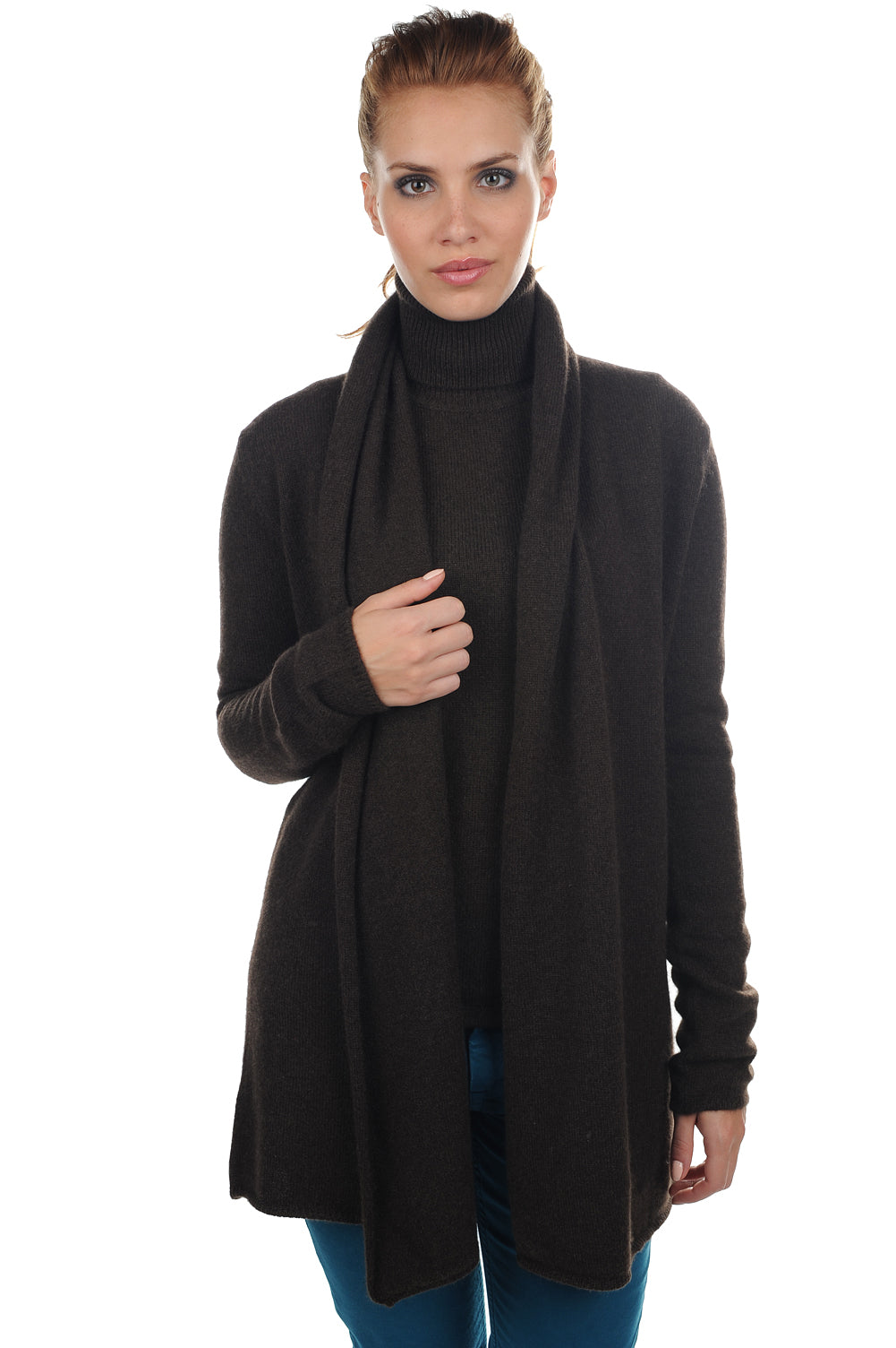Florange in yak for women - natural brown - Mahogany