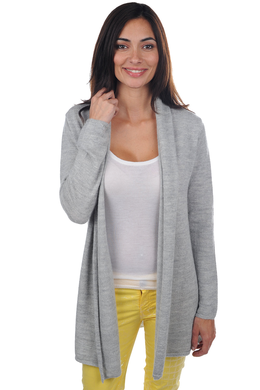 Pucci-Alpaga women's baby alpaca - heathered flannel - Mahogany