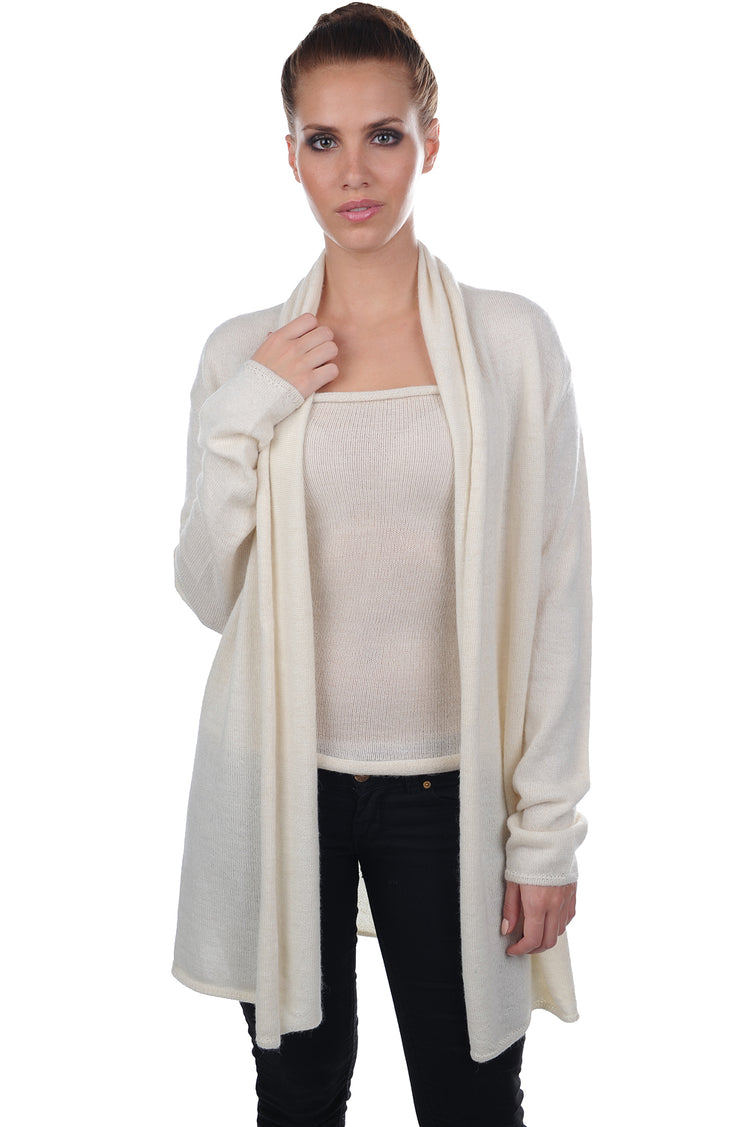 Pucci-Alpaga women's baby alpaca - ecru - Mahogany