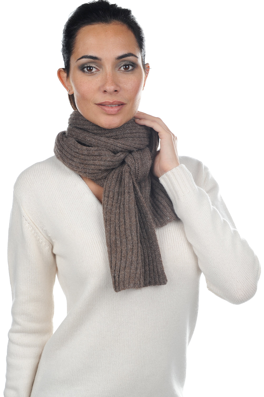 Calypso-Alpaga in baby alpaca unisex - natural - Mahogany