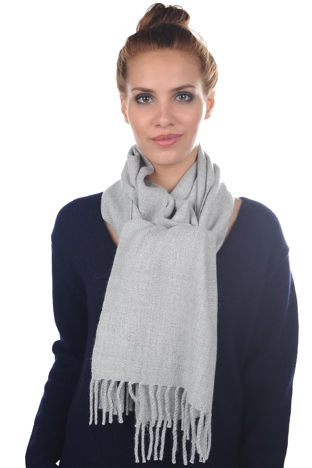 Zak200-Alpaga in mixed baby alpaca - heathered flannel - Mahogany