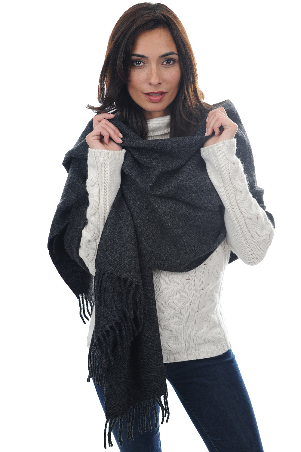 Baby alpaca scarf, 100% Baby Alpaca, unisex, fine, Mahogany